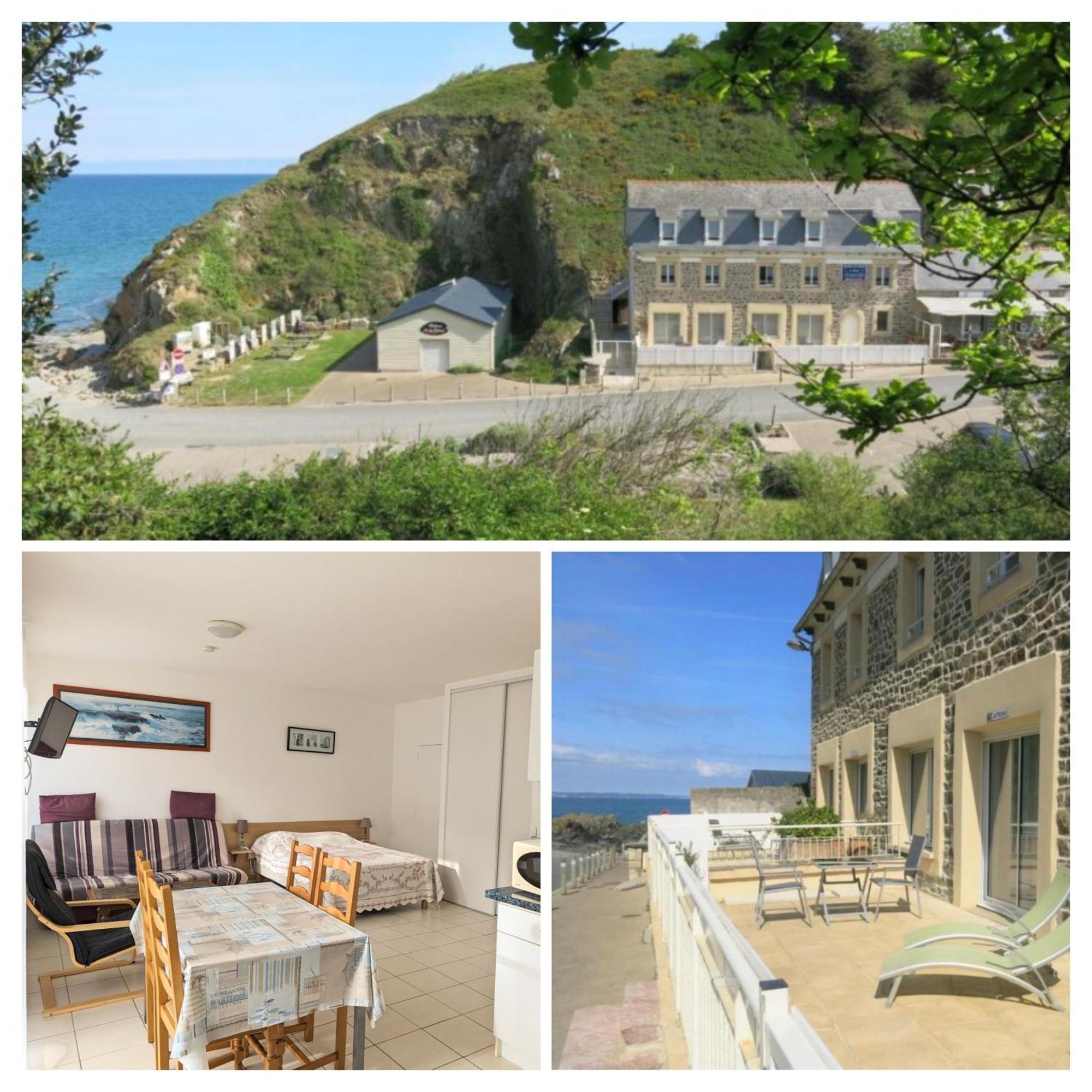 Appart' Avec Grande Terrasse Vue Mer -50M Plage Et Du Sentier De Randonnee 플랑구에누알 외부 사진